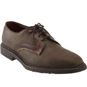 Allen Edmonds Berkshire Oxford Brown Leather Lace Up Size 10D
